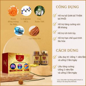 Viên nang Nano Đông trùng hạ thảo Ba bổ