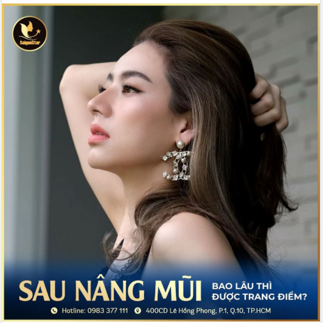 SAU NÂNG MŨI BAO LÂU THÌ ĐƯỢC TRANG ĐIỂM?