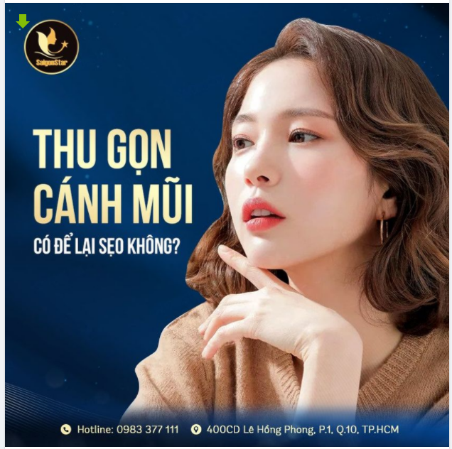THU GỌN CÁNH MŨI CÓ ĐỂ LẠI SẸO KHÔNG?