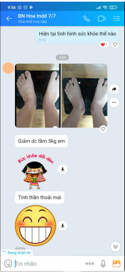 Bệnh nhân sau phẫu thuật, quá trình giảm cân ổn định, sức khỏe cải thiện luôn là điều mà chúng tôi hướng tới