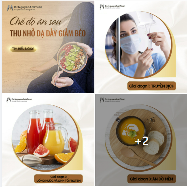 CHẾ ĐỘ ĂN SAU THU NHỎ DẠ DÀY GIẢM BÉO