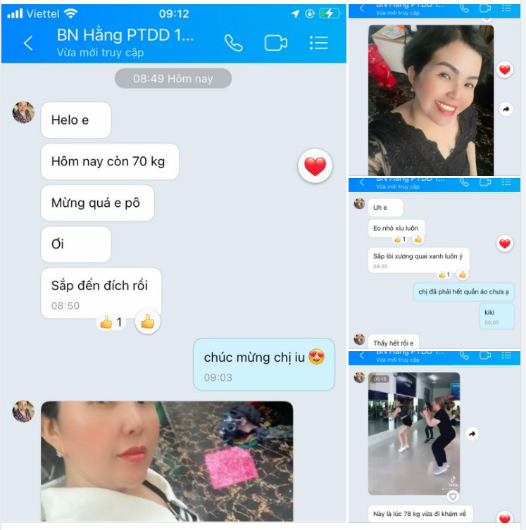 Kết quả giảm cân vẫn liên tục được cập nhật từ bệnh nhân Hằng.