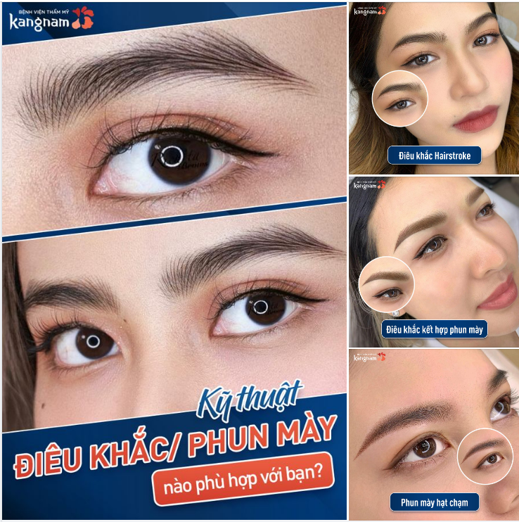 TOP 3 kỹ thuật Thẩm mỹ Lông Mày đỉnh cao - Đẹp tự nhiên!