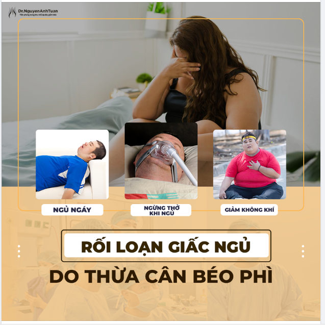 RỐI LOẠN GIẤC NGỦ DO THỪA CÂN, BÉO PHÌ GÂY RA