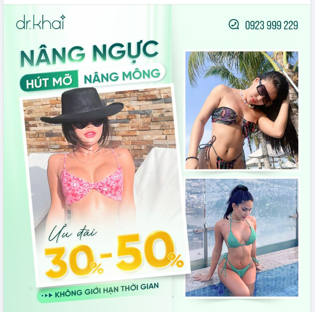 SỞ HỮU THÂN HÌNH SEXY VỚI COMBO NÂNG NGỰC - NÂNG MÔNG - HÚT MỠ VÒNG 2