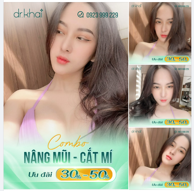 COMBO NÂNG MŨI - CẮT MÍ ƯU ĐÃI 30-50%