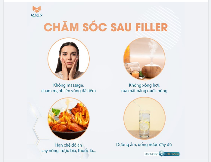CHĂM SÓC SAU KHI TIÊM FILLER ĐÚNG CÁCH