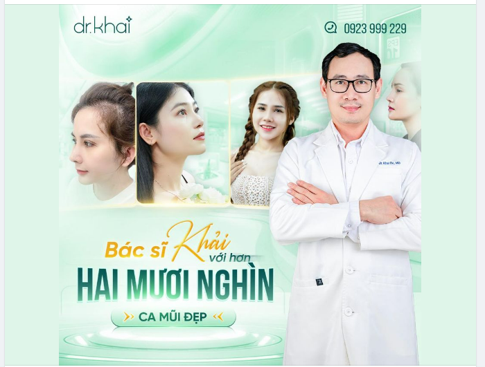 BÁC SĨ KHẢI VỚI HƠN 20 NGHÌN CA MŨI ĐẸP