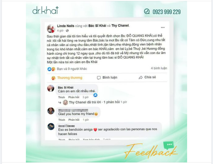 FEEDBACK CỦA KHÁCH VIỆT KIỀU MỸ SAU KHI NÂNG MŨI TẠI BÁC SĨ KHẢI
