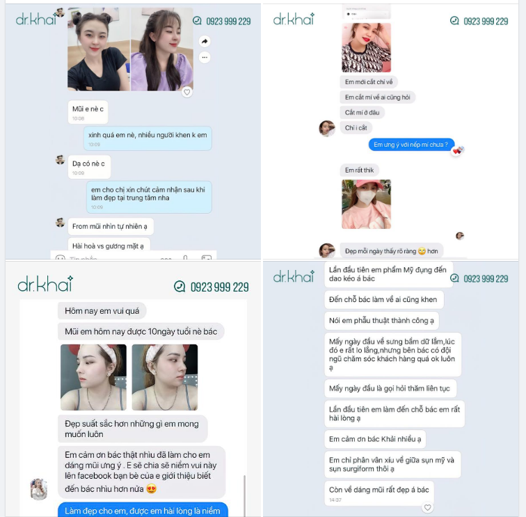 FEEDBACK KHÁCH HÀNG SAU THỰC HIỆN THẨM MỸ TẠI DR KHẢI