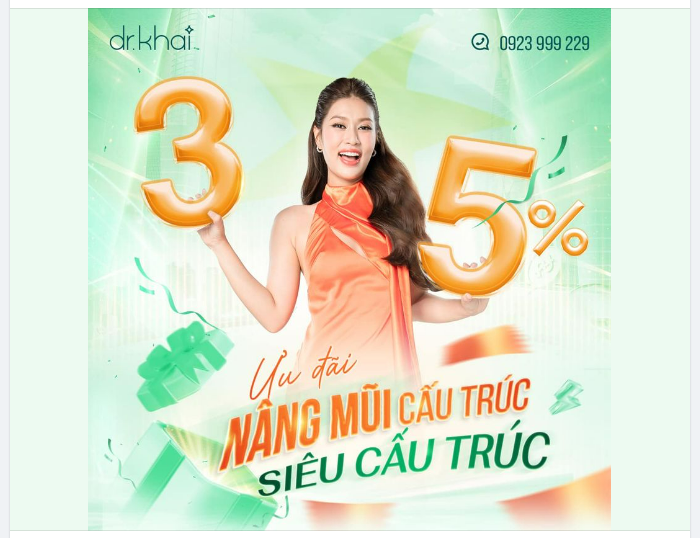 SIÊU ƯU ĐÃI 35% NÂNG MŨI CẤU TRÚC - SIÊU CẤU TRÚC