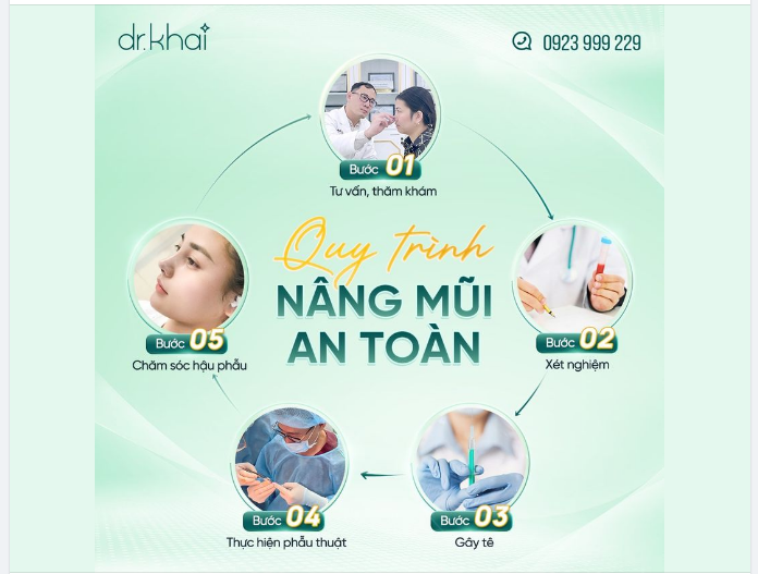 QUY TRÌNH NÂNG MŨI AN TOÀN TẠI DR KHẢI ƯU ĐÃI GIẢM 35% NÂNG MŨI CẤU TRÚC- SIÊU CẤU TRÚC