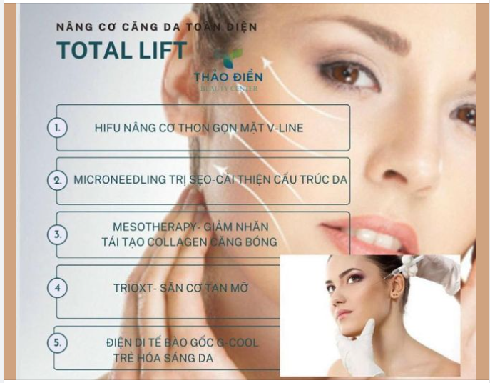 TRẢI NGHIỆM NÂNG CƠ CĂNG DA TOÀN DIỆN VỚI GÓI TOTAL LIFT