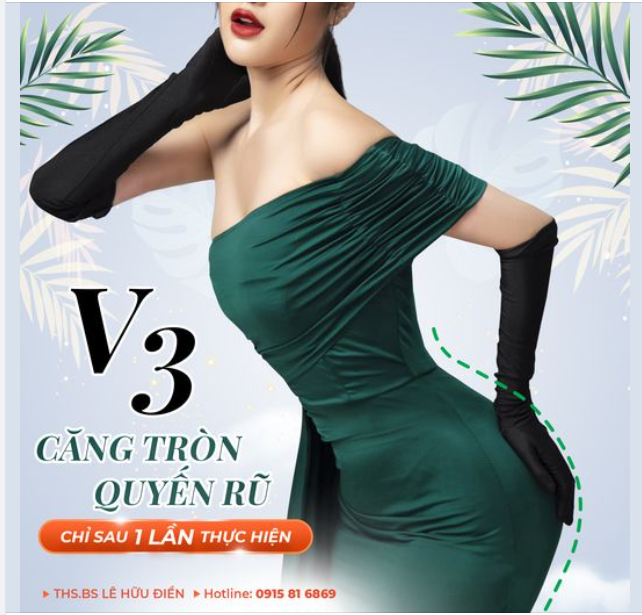 Có ngay V2 thon gọn, V3 như căng tròn chỉ sau 1 lần thực hiện.