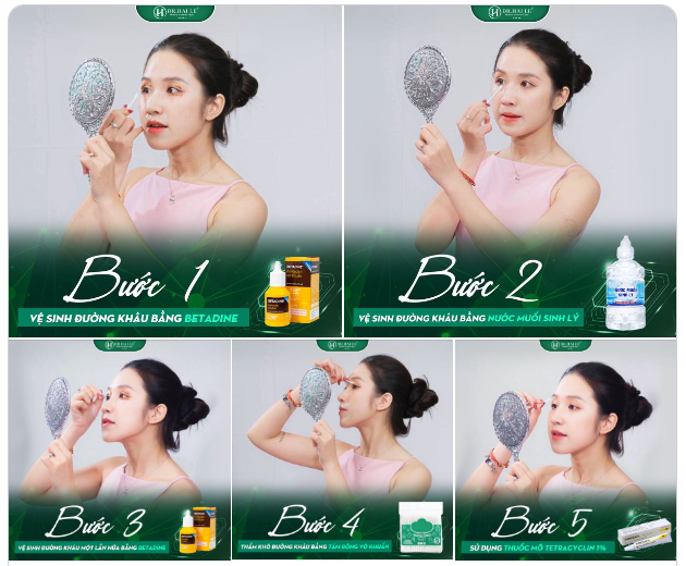 Hướng dẫn chăm sóc sau cắt mí A.L Nano Matrix Deep 