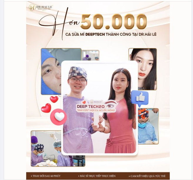 Sửa mí tại Dr.Hải Lê - “Cứu tinh” của các cặp mí lỗi hỏng/mí nhược cơ, cường cơ/ sụp mí bẩm sinh, giúp chị em tìm lại nếp mí cân đều, đôi mắt tươi trẻ tự nhiên