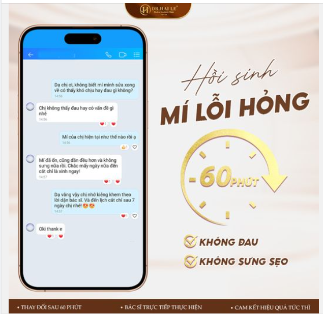 "HỒI SINH" MÍ ĐẸP TỰ NHIÊN CHỈ SAU 60 PHÚT