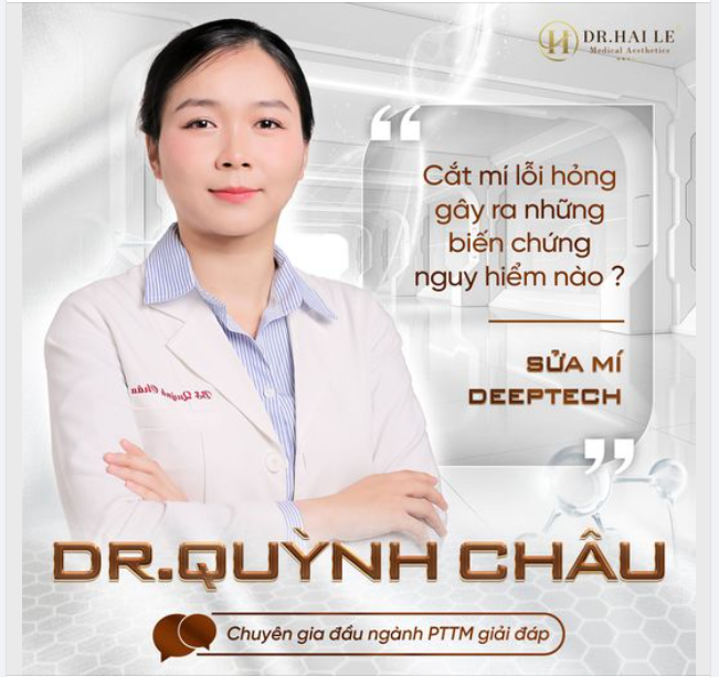 Cắt mí lỗi hỏng gây ra những biến chứng nguy hiểm nào?