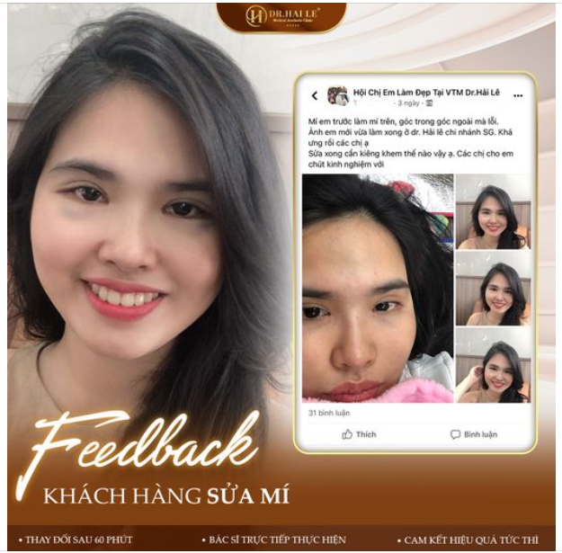 Hội chị em truyền tai nhau sửa mí đẹp sang, thăng hạng nhan sắc tại Dr.Hải Lê Làm đẹp từ tâm - Nâng tầm thương hiệu