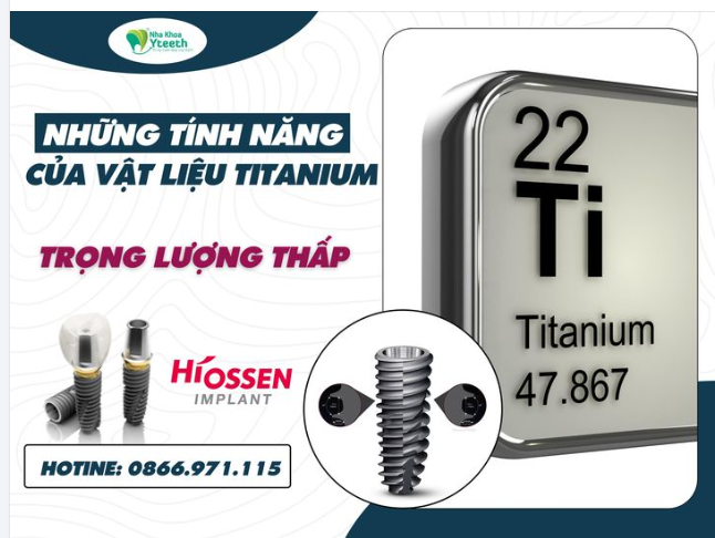 TẠI SAO TITANIUM LẠI ĐƯỢC DÙNG TRONG NHA KHOA - TRỌNG LƯỢNG THẤP