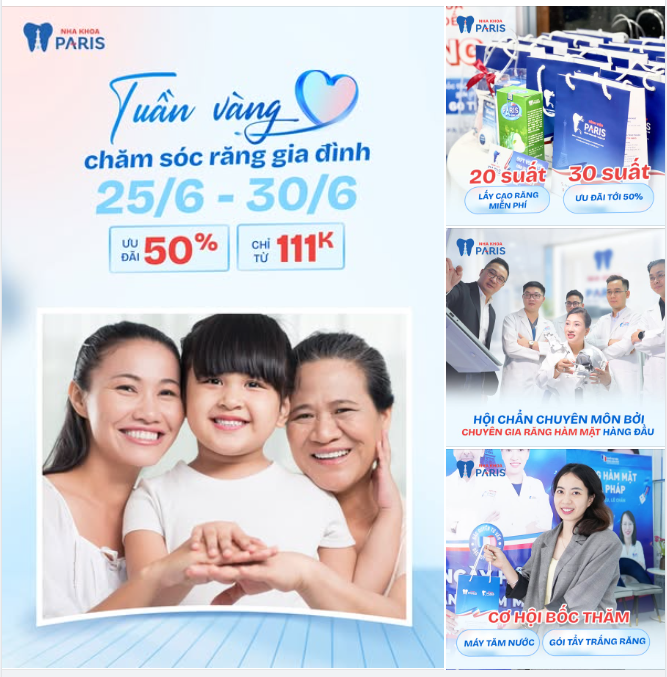TUẦN LỄ CHĂM SÓC RĂNG GIA ĐÌNH (25/6 - 30/6)