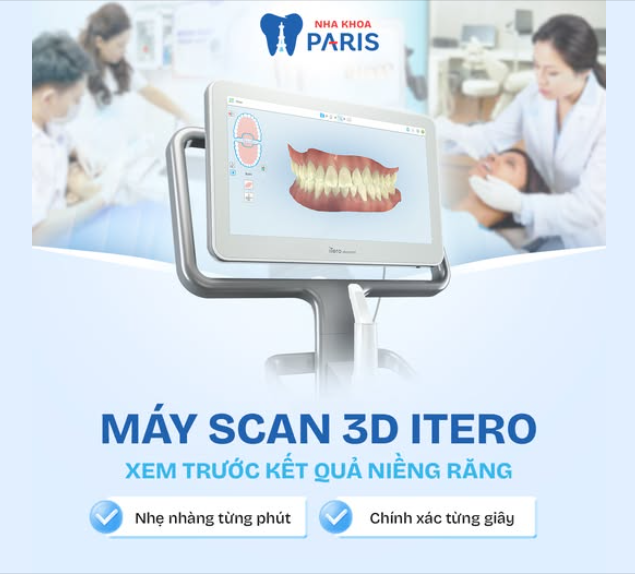 NIỀNG RĂNG THUẬN TIỆN - NHANH CHÓNG - ĐẲNG CẤP  VỚI CÔNG NGHỆ SCAN 3D iTero