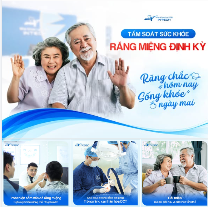 NGƯỜI CAO TUỔI NÊN CHỦ ĐỘNG TẦM SOÁT SỨC KHỎE RĂNG MIỆNG