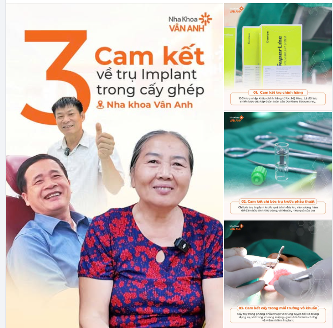 BẢO ĐẢM AN TOÀN TUYỆT ĐỐI KHI CẤY TRỤ IMPLANT TẠI NHA KHOA VÂN ANH