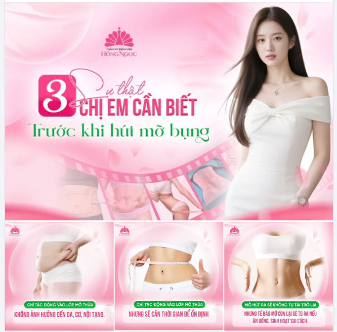 3 SỰ THẬT CHỊ EM CẦN BIẾT TRƯỚC KHI HÚT MỠ BỤNG