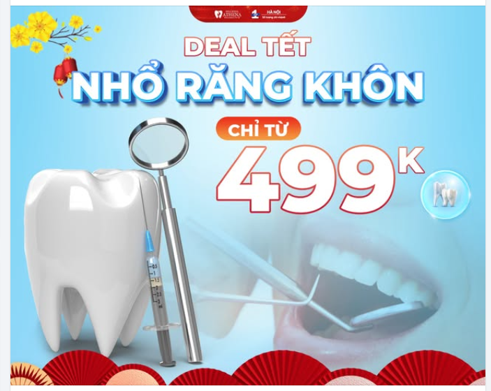 DEAL TẾT: TIỄN RĂNG KHÔN – CHỈ TỪ 499K  DUY NHẤT 10 SUẤT