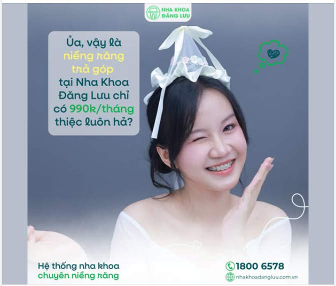 “Ủa, vậy là niềng răng trả góp tại Nha Khoa Đăng Lưu chỉ có 990k/tháng thiệt luôn hả?”