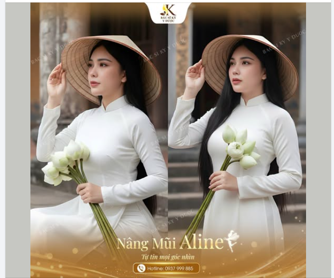 Duyên dáng nét đẹp Việt Nam  Dáng mũi Aline - Dáng mũi Á Đông