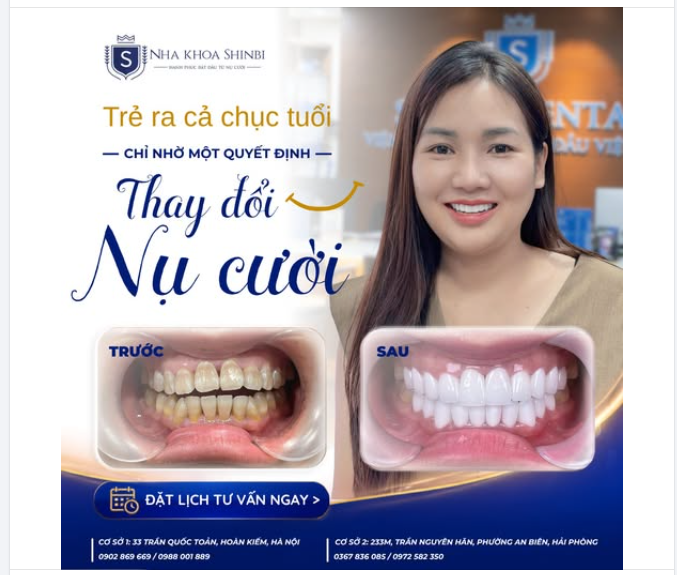 TRẺ RA CẢ CHỤC TUỔI CHỈ NHỜ MỘT QUYẾT ĐỊNH THAY ĐỔI NỤ CƯỜI!