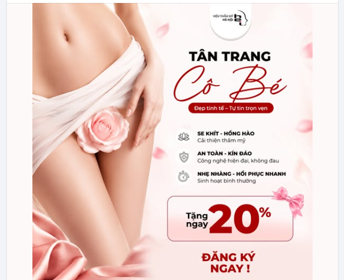 TRẺ HÓA VÙNG KÍN – CHĂM SÓC SỨC KHỎE SỰ TỰ TIN CỦA PHỤ NỮ