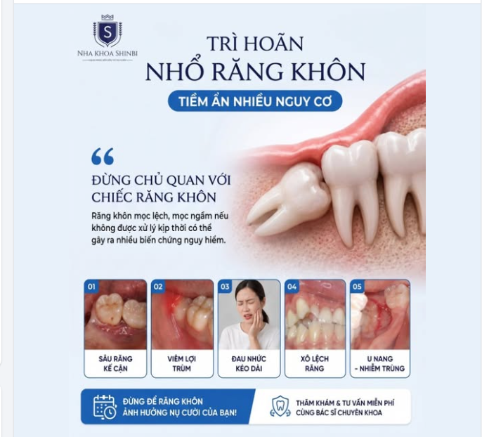 3 LÝ DO BÁC SĨ KHUYÊN BẠN NÊN "TIỄN" RĂNG KHÔN ĐI CÀNG SỚM CÀNG TỐT