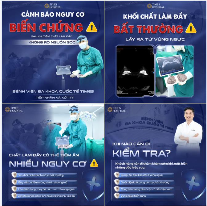 CẢNH BÁO: Nguy cơ biến chứng sau khi tiêm chất làm đầy không rõ nguồn gốc