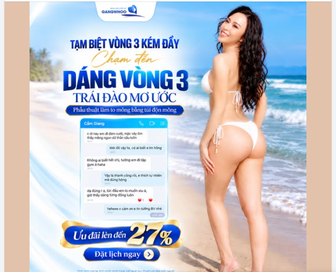 TẠM BIỆT VÒNG 3 KÉM ĐẦY - CHẠM ĐẾN DÁNG VÒNG 3 TRÁI ĐÀO MƠ ƯỚC