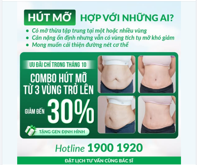 HÚT MỠ PHÙ HỢP VỚI NHỮNG AI?