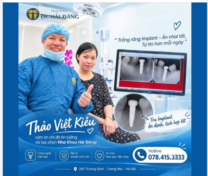 TRỒNG RĂNG IMPLANT – VỮNG CHẮC TỪ CHẤT LƯỢNG - AN TÂM TỪ NIỀM TIN