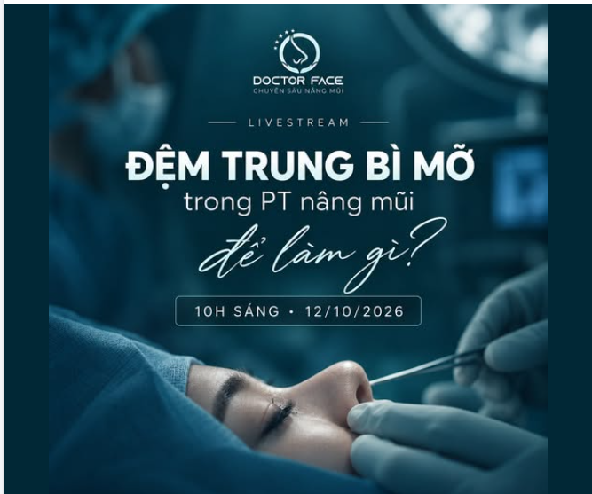 Vì sao có ca nâng mũi bác sĩ nhắc đến “đệm trung bì mỡ”, nhưng có ca lại không?