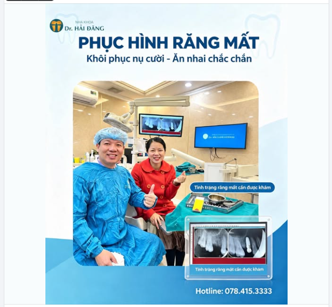 PHỤC HÌNH RĂNG MẤT – KHÔI PHỤC NỤ CƯỜI - ĂN NHAI CHẮC CHẮN