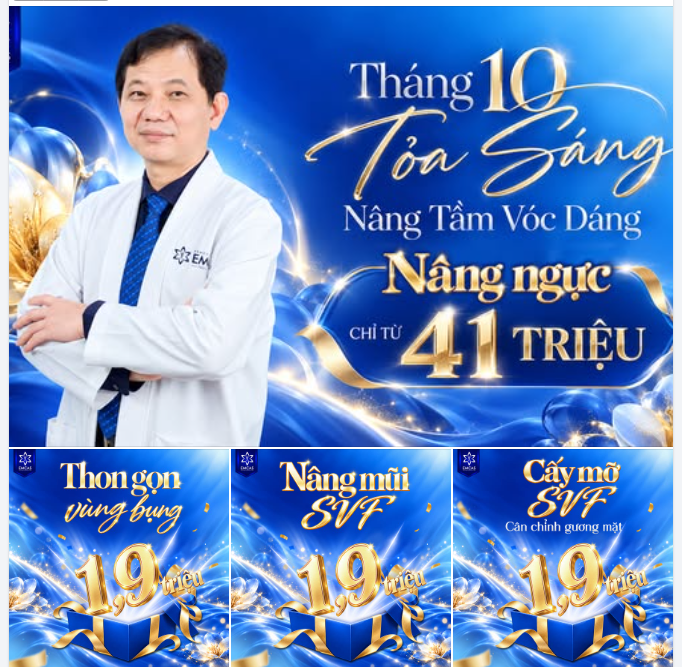 THÁNG 10 TỎA SÁNG: NÂNG NGỰC CHỈ TỪ 41TR – ĐẶC QUYỀN MUA DỊCH VỤ KÈM CHỈ VỚI 1,9 TRIỆU!
