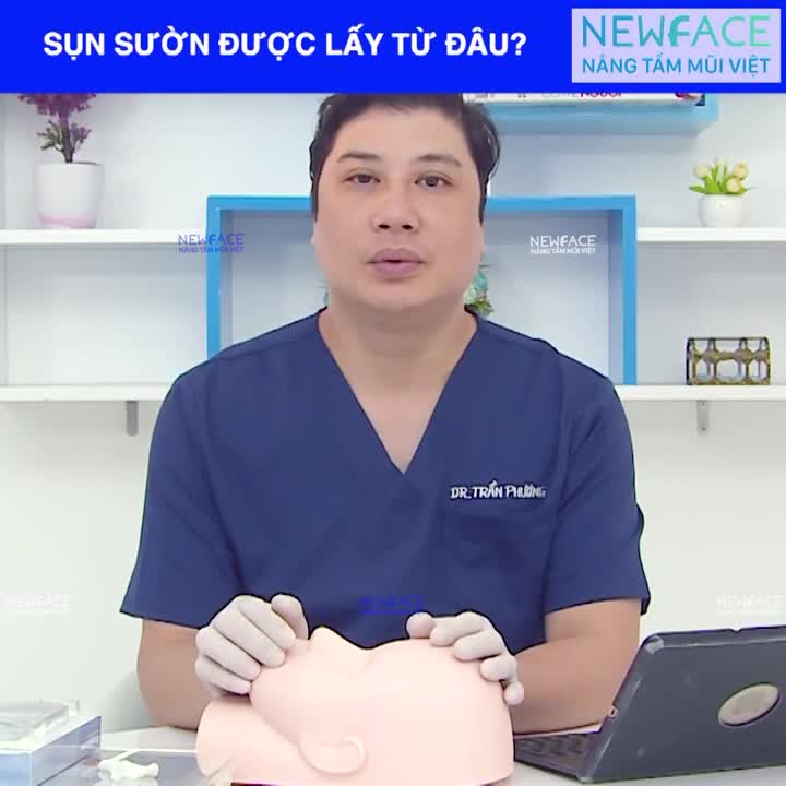 Sụn sườn trong nâng mũi được lấy từ đâu - Bs Trần Phương tư vấn