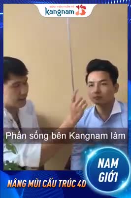 Hóa thành nam thần sau nâng mũi cấu trúc 4D - Thẩm mỹ Kangnam - Ca 43