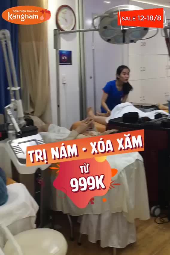 Không khí đông vui của phòng laser trong TUẦN VÀNG ĐIỀU TRỊ DA