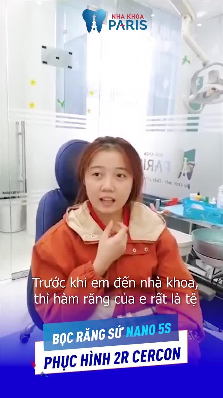 BỌC SỨ GIẢI CỨU RĂNG CỬA GÃY VỠ DO MIẾNG TRÁM CŨ