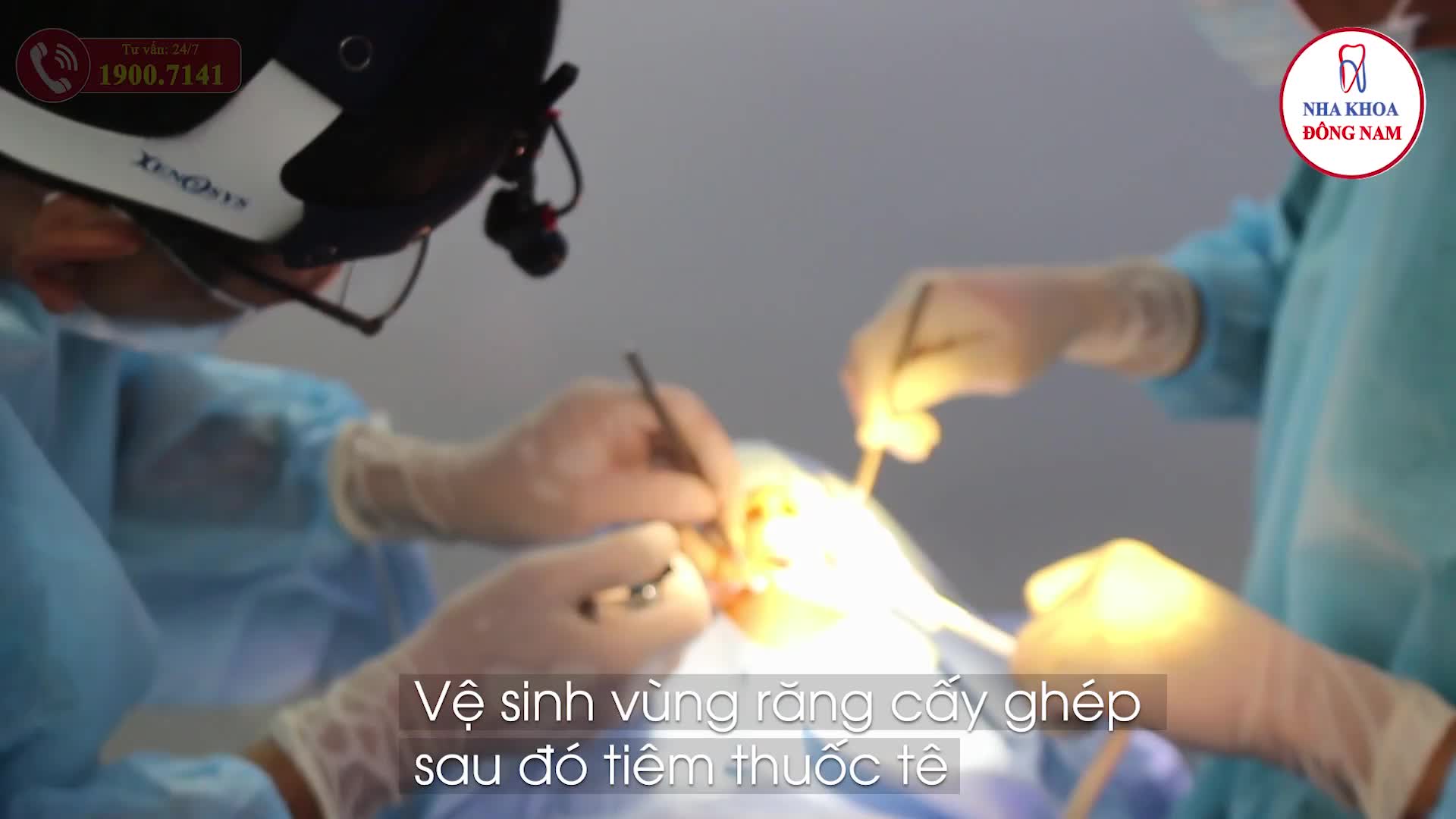CẬN CẢNH QUÁ TRÌNH CẤY GHÉP RĂNG IMPLANT TẠI NHA KHOA ĐÔNG NAM