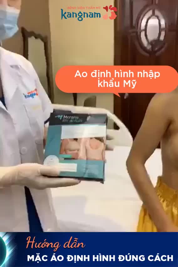 MẶC ÁO ĐỊNH HÌNH - Công đoạn "bắt buộc" để có vòng 1 cân đối, ổn định sau Nâng vòng 1