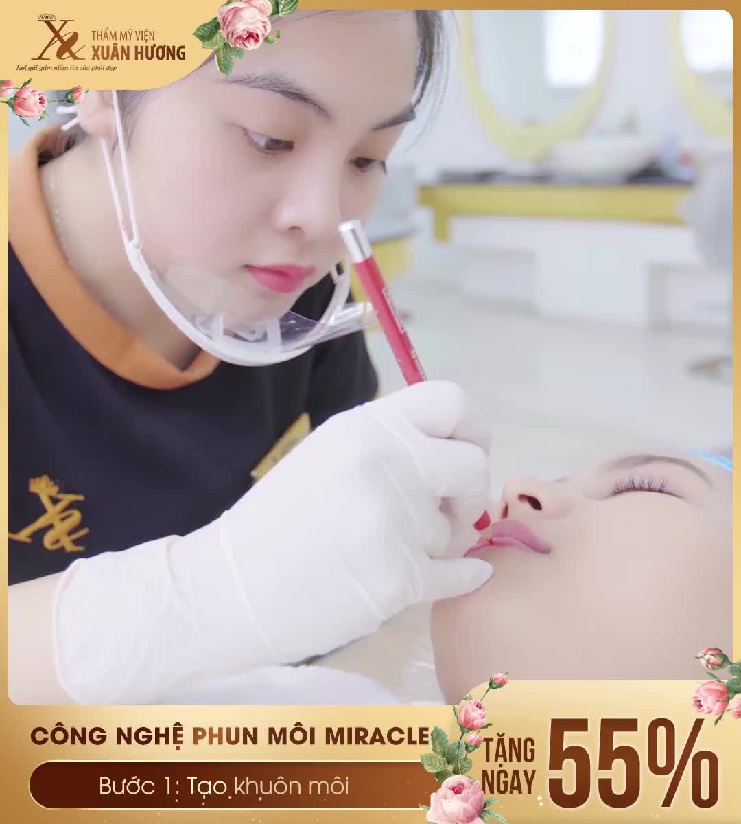 QUY TRÌNH PHUN MÔI CHUẨN QUỐC TẾ CHỈ CÓ TẠI TMV XUÂN HƯƠNG