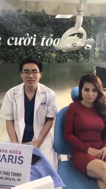 Kh Chu Thị Trang mài chụp 20 răng veneer của BS Vũ Đình Công hệ thống nha khoa Paris chi nhánh 12 Thái Thịnh
